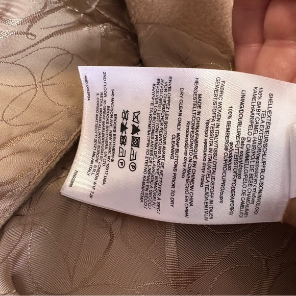 Brooks Brothers camel hair blazer tan 2 button pocket front jacket size 2 - Picture 13 of 16